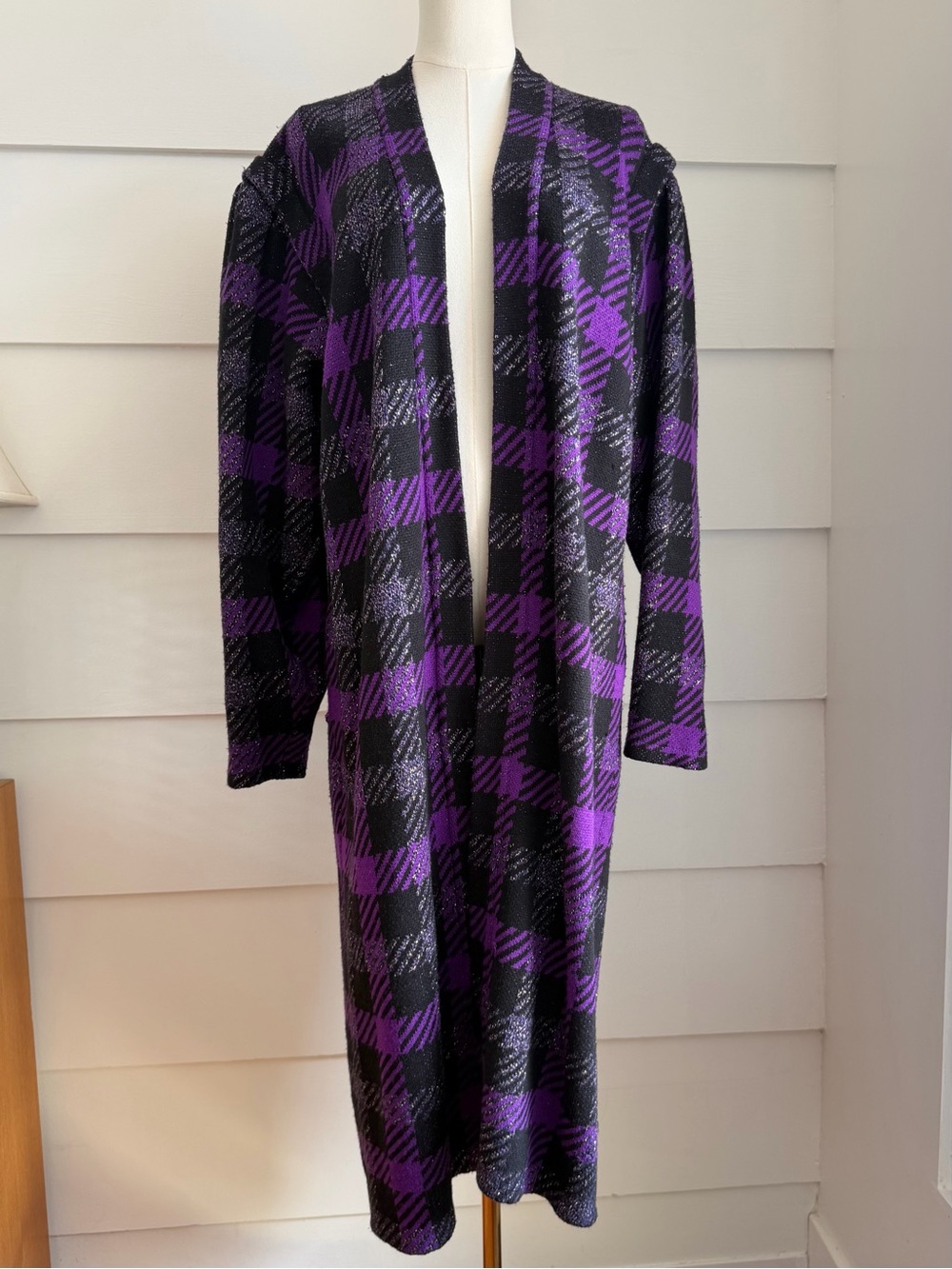 Vintage St. John Sweater Coat Longline Duster 80s 90s - Picture 2 of 11